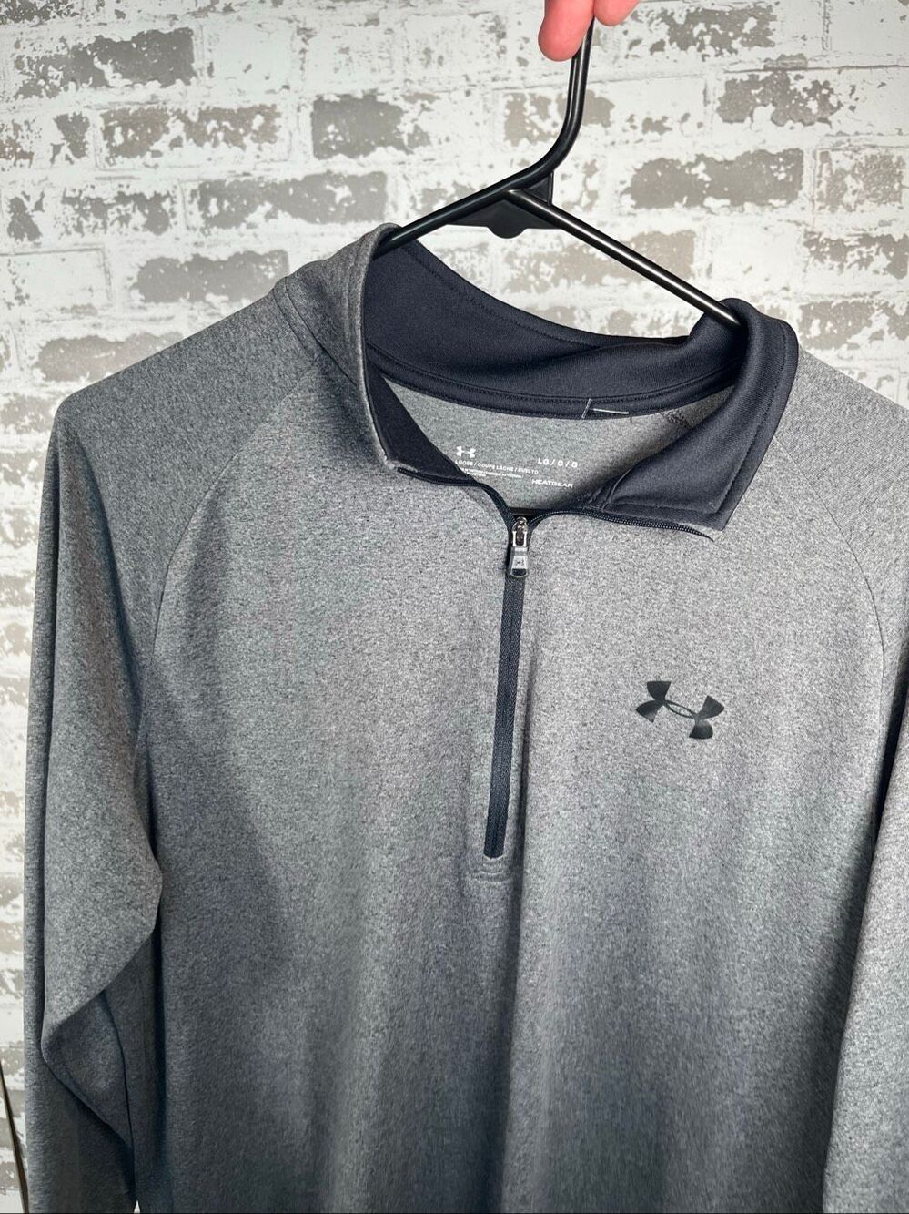Under armour | mens gray pullover 1/4 zip loose fit